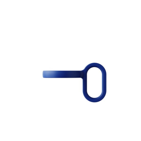 Ручка силиконовая для бутылки спортивной KKF META sports water bottle, голубая